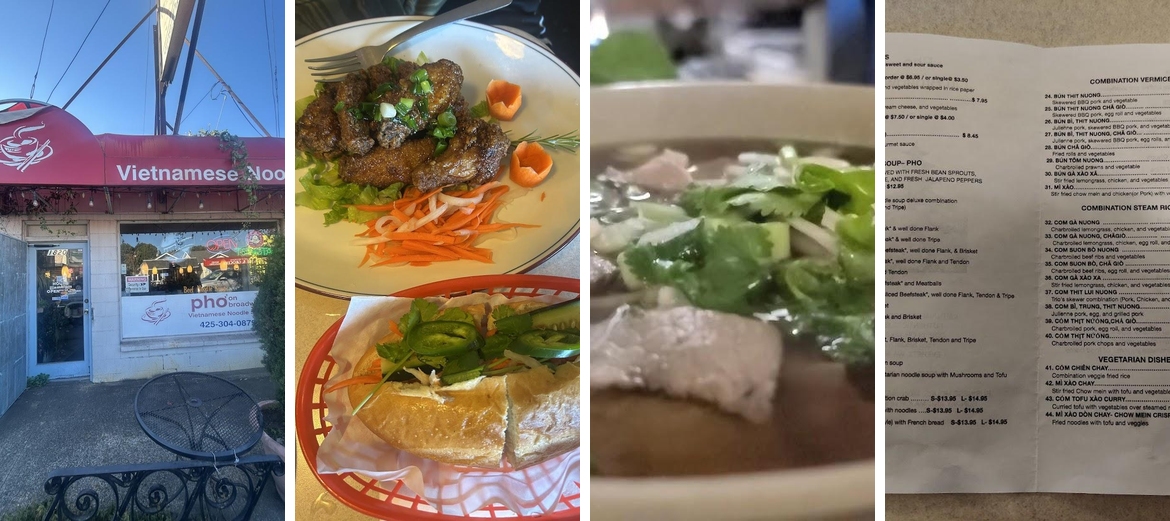 Pho On Broadway Menu